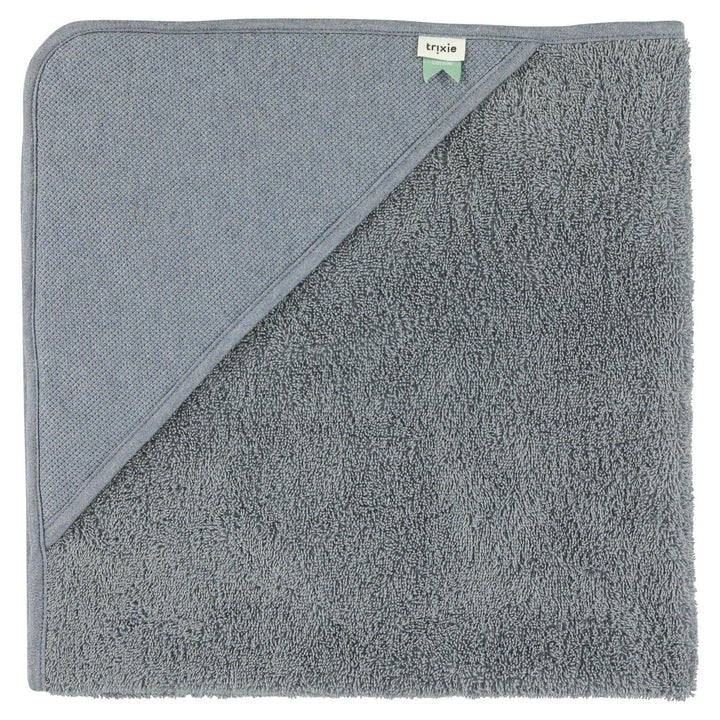 trixie baby hooded towel grain blue