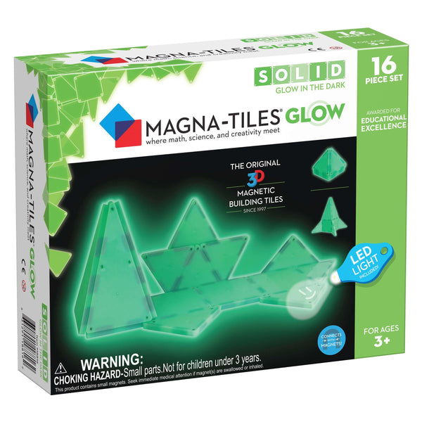 Magna-Tiles® Glow in the Dark 16-Piece Set - The Crib