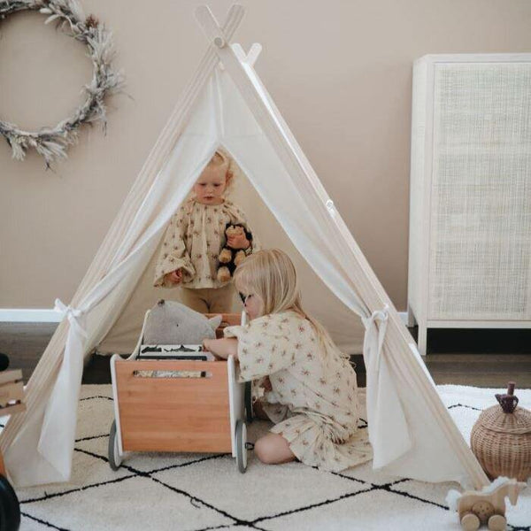 Tent - Natural Organic Cotton & Sustainable Pine Wood - The Crib