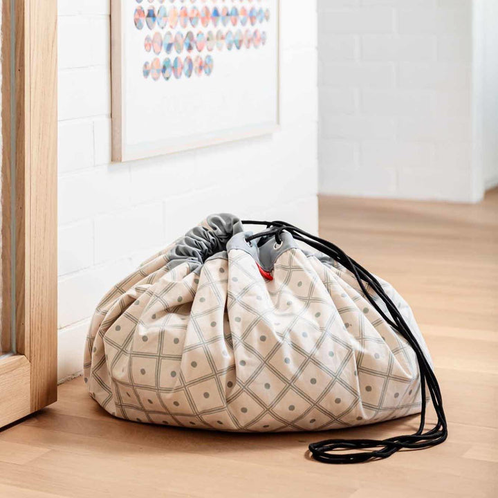 Playmat & Storage Bag - Geo Green - The Crib